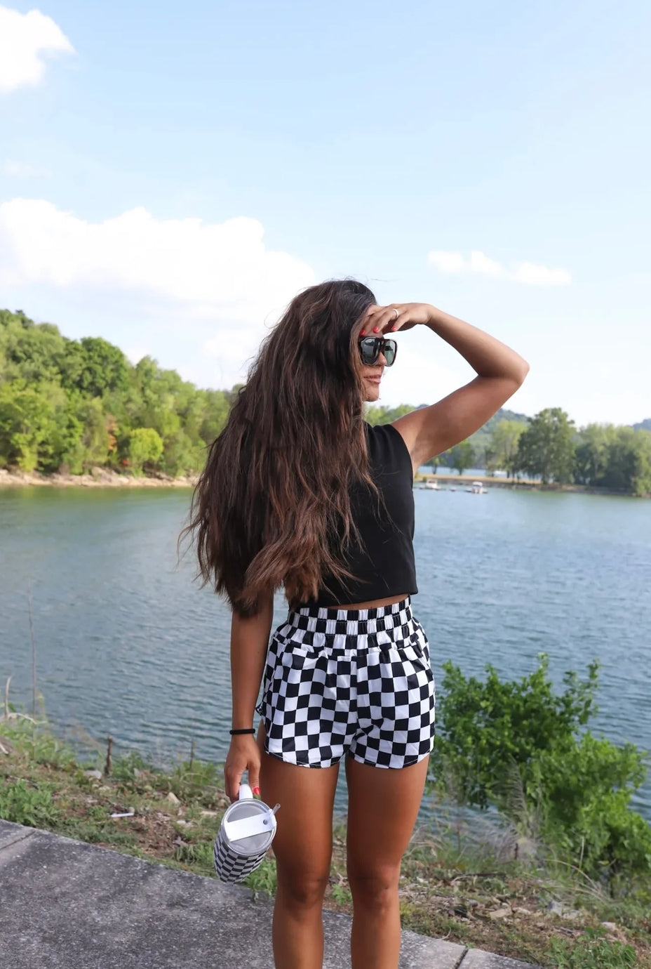 Checkered shorts