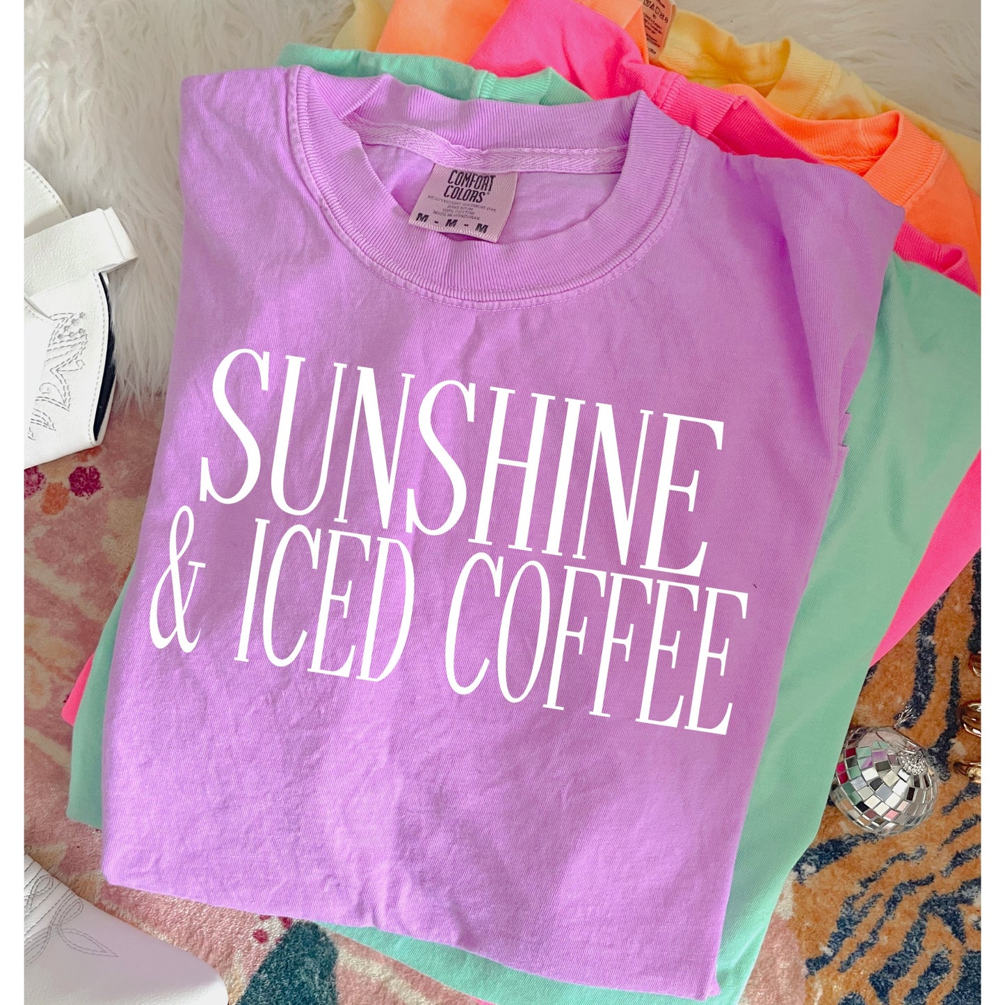Sunshine & iced coffee tshirt