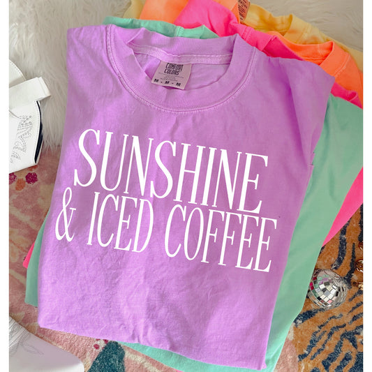 Sunshine & iced coffee tshirt