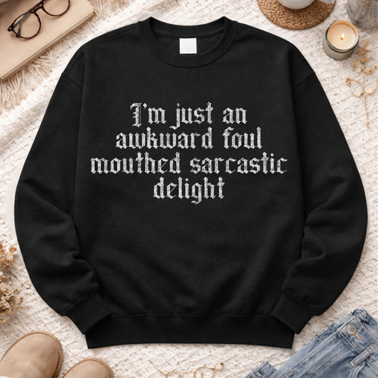 Awkward foul mouthed