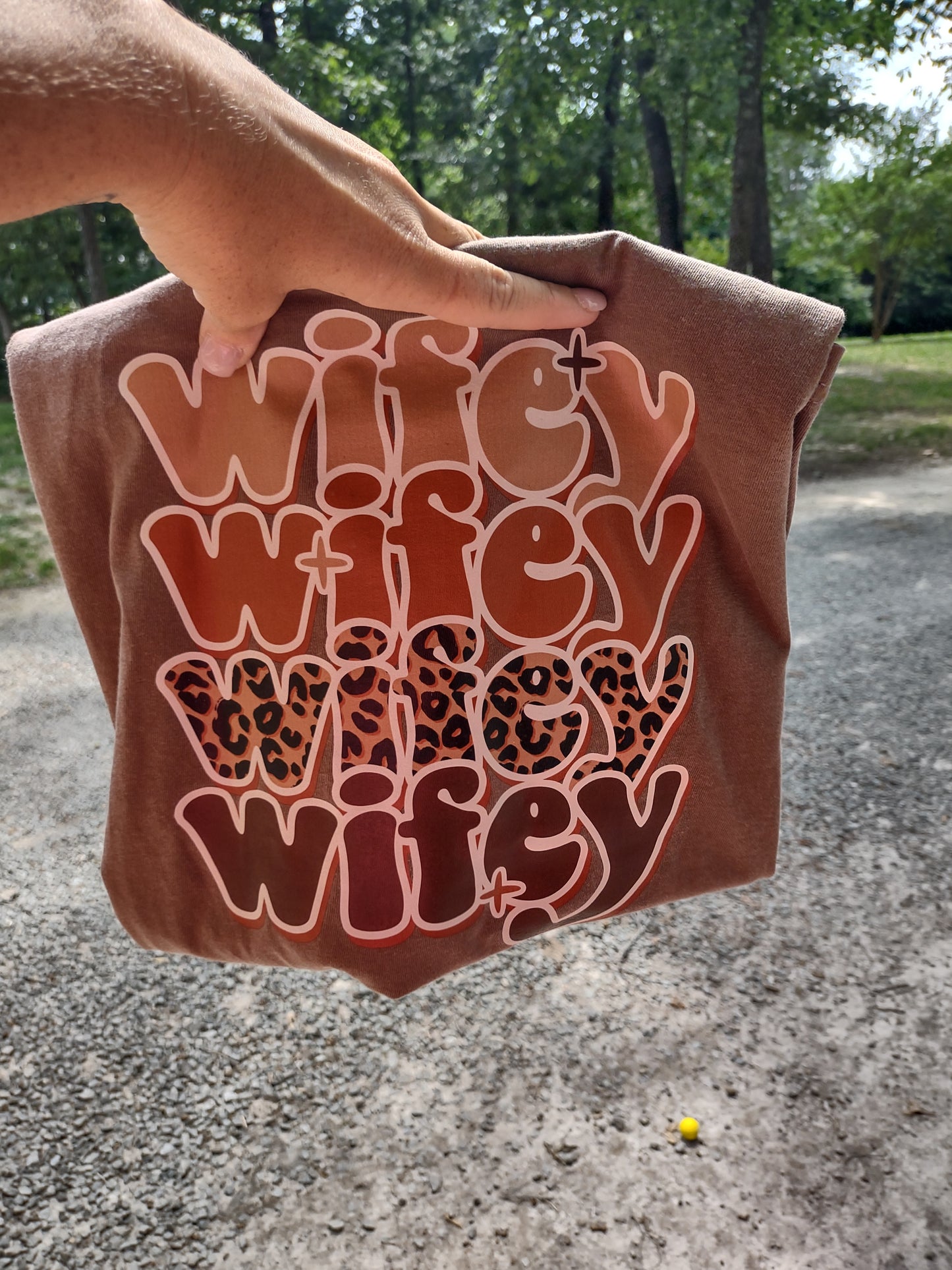 Cheetah wifey tee