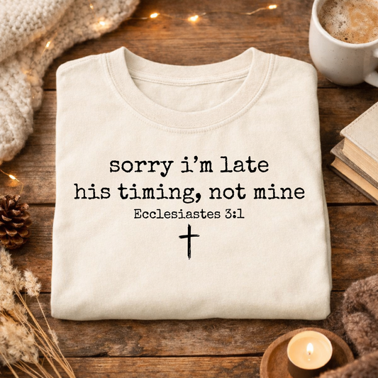 His timing, not mine (black)