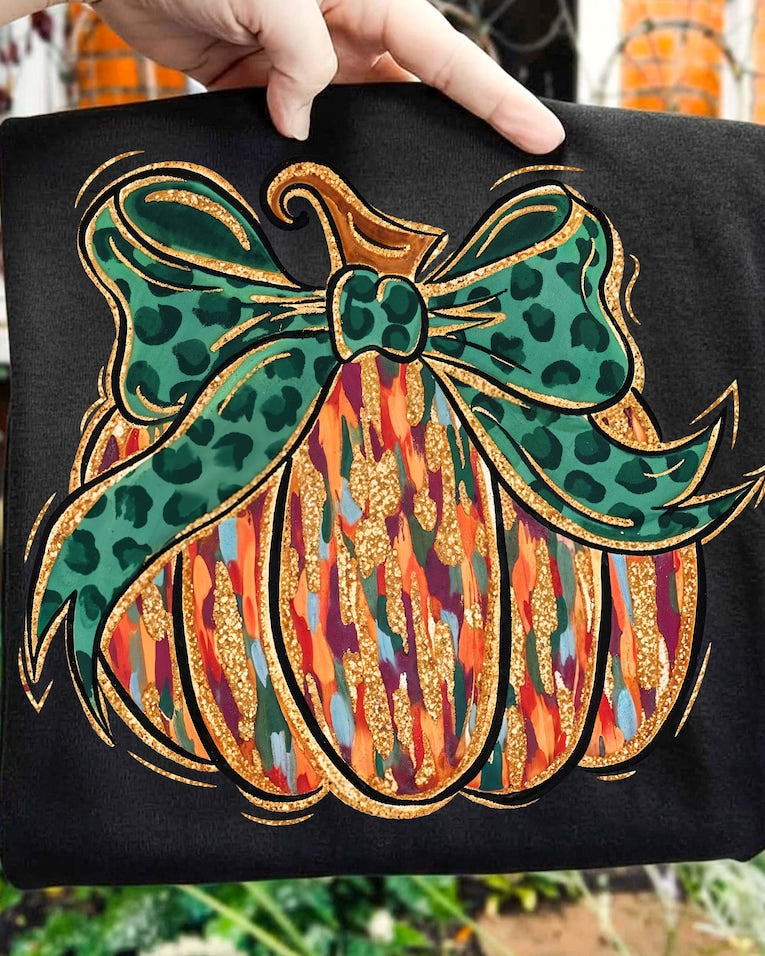 Paint brush fall pumpkin