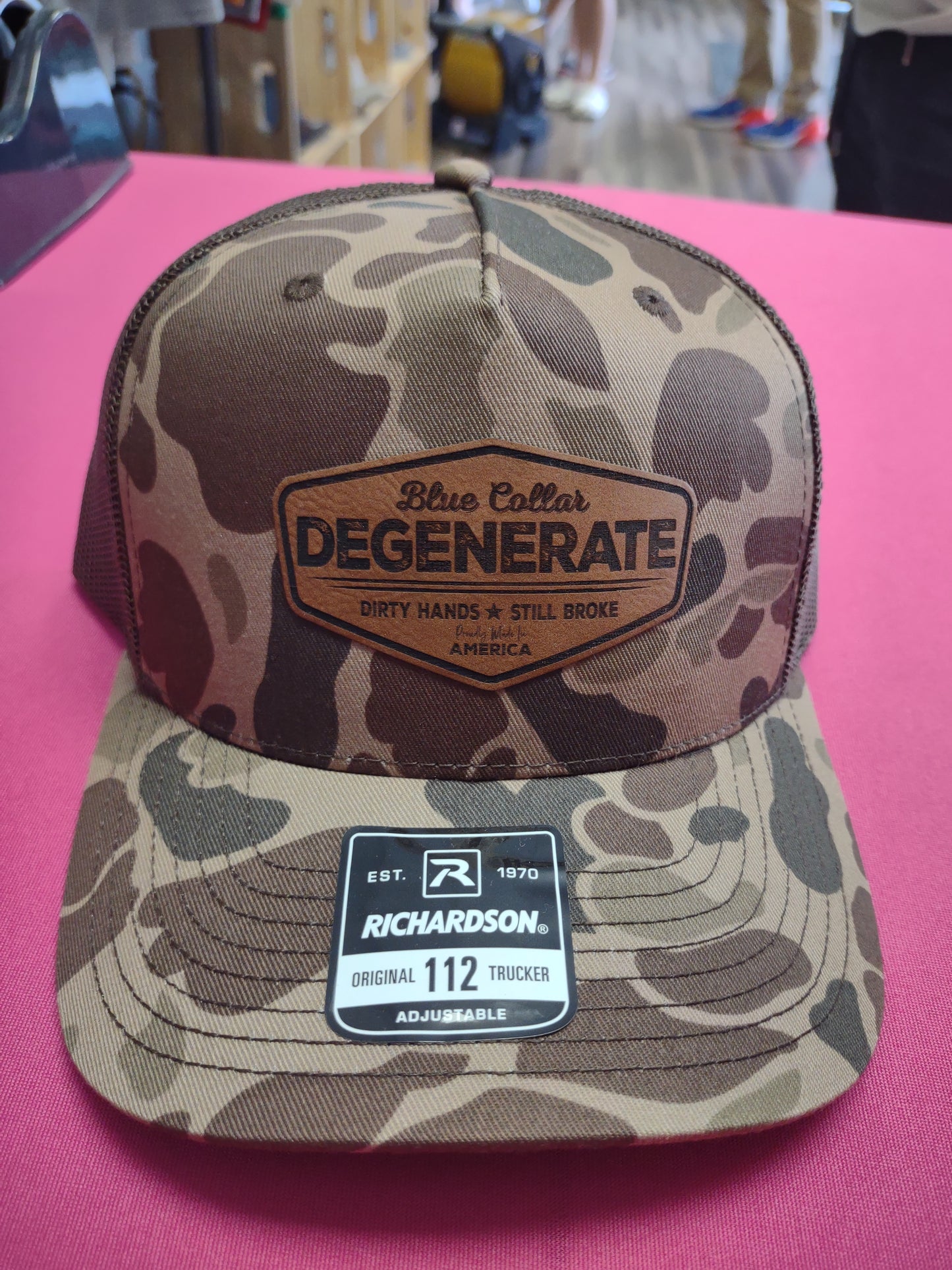 Blue collar degenerate hat