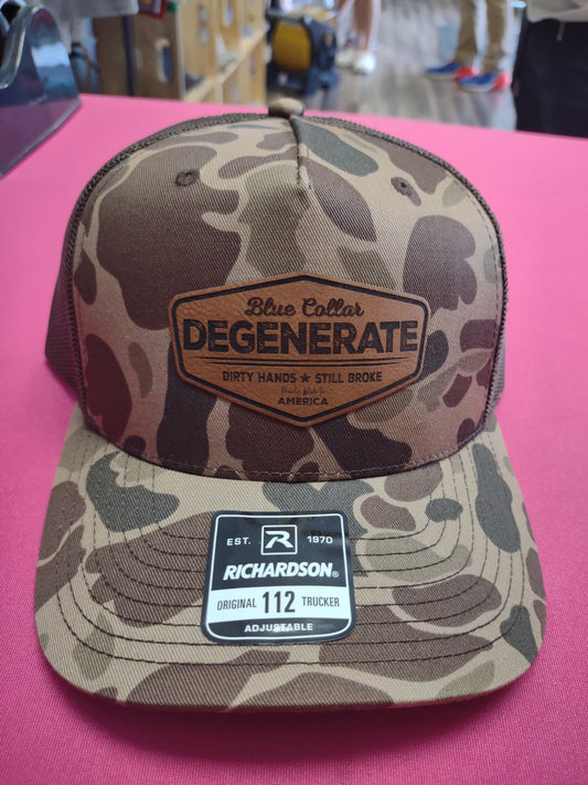Blue collar degenerate hat