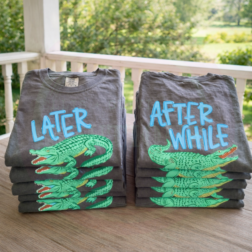 Later gator after while crocodile (blue)