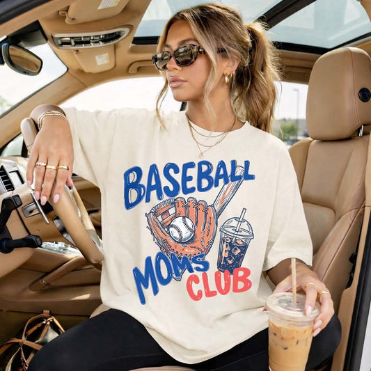 Baseball moms club tee