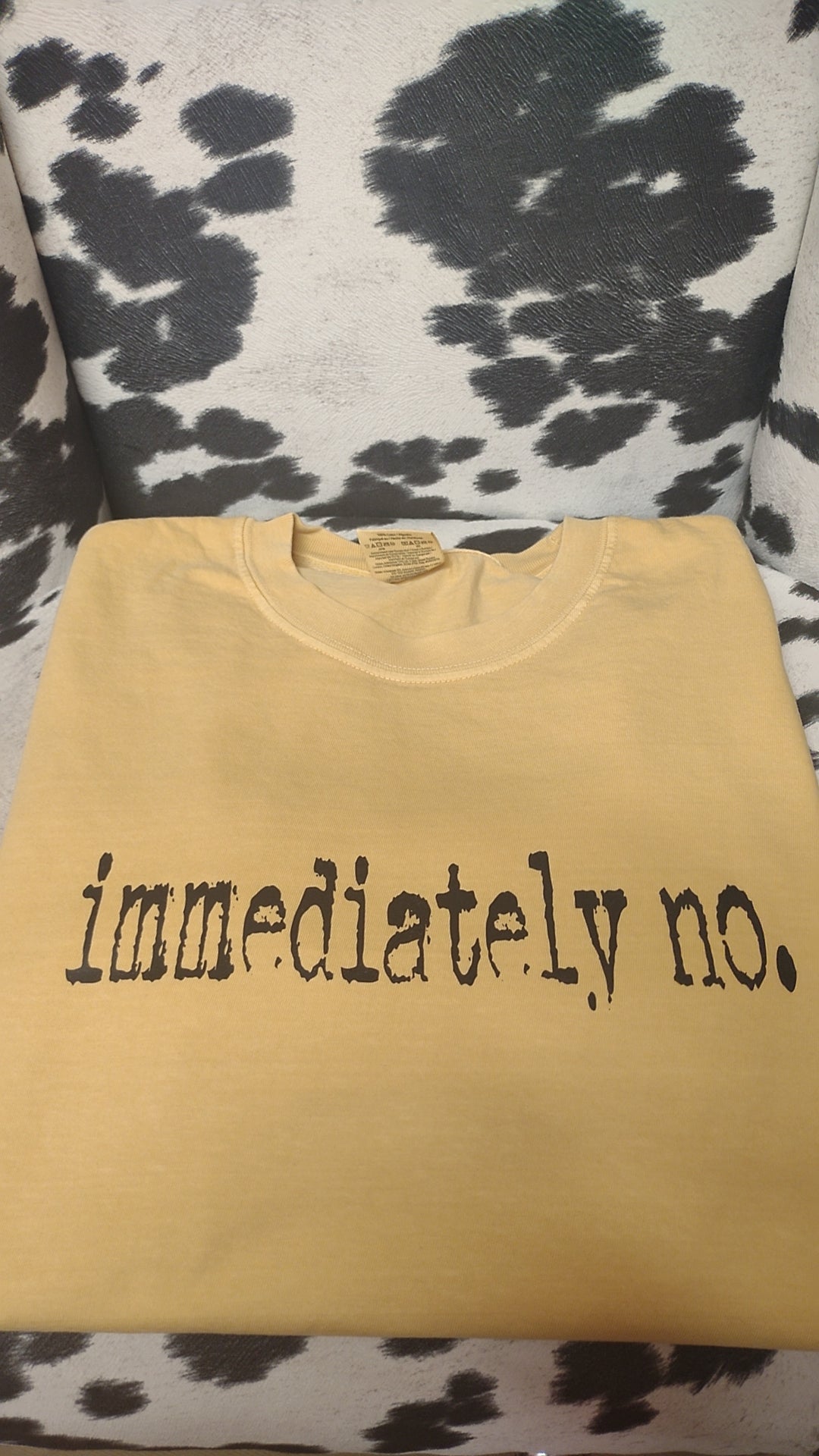 Immediately no
