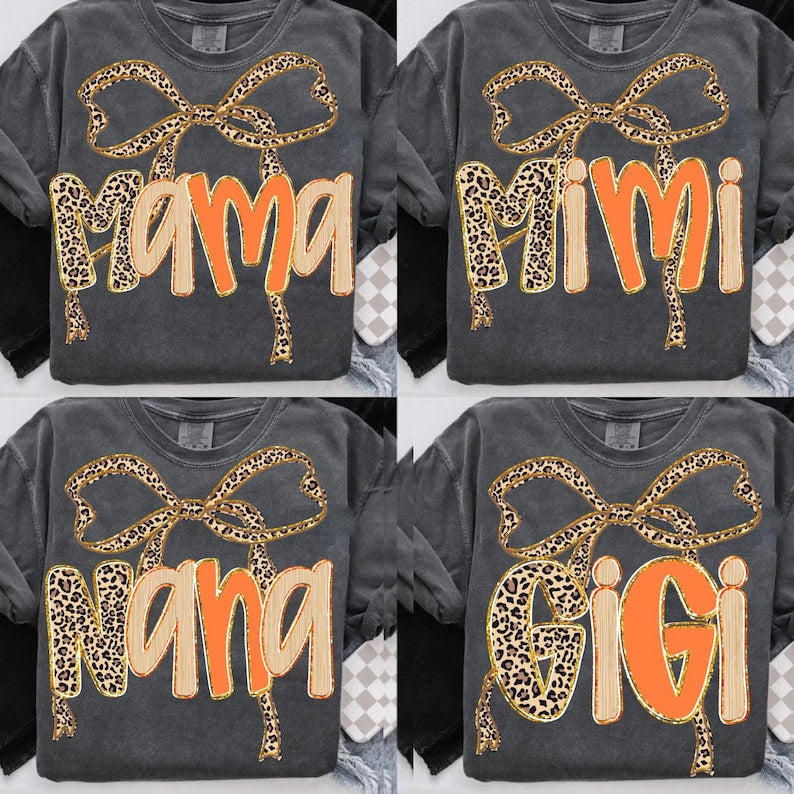 Orange leopard mama