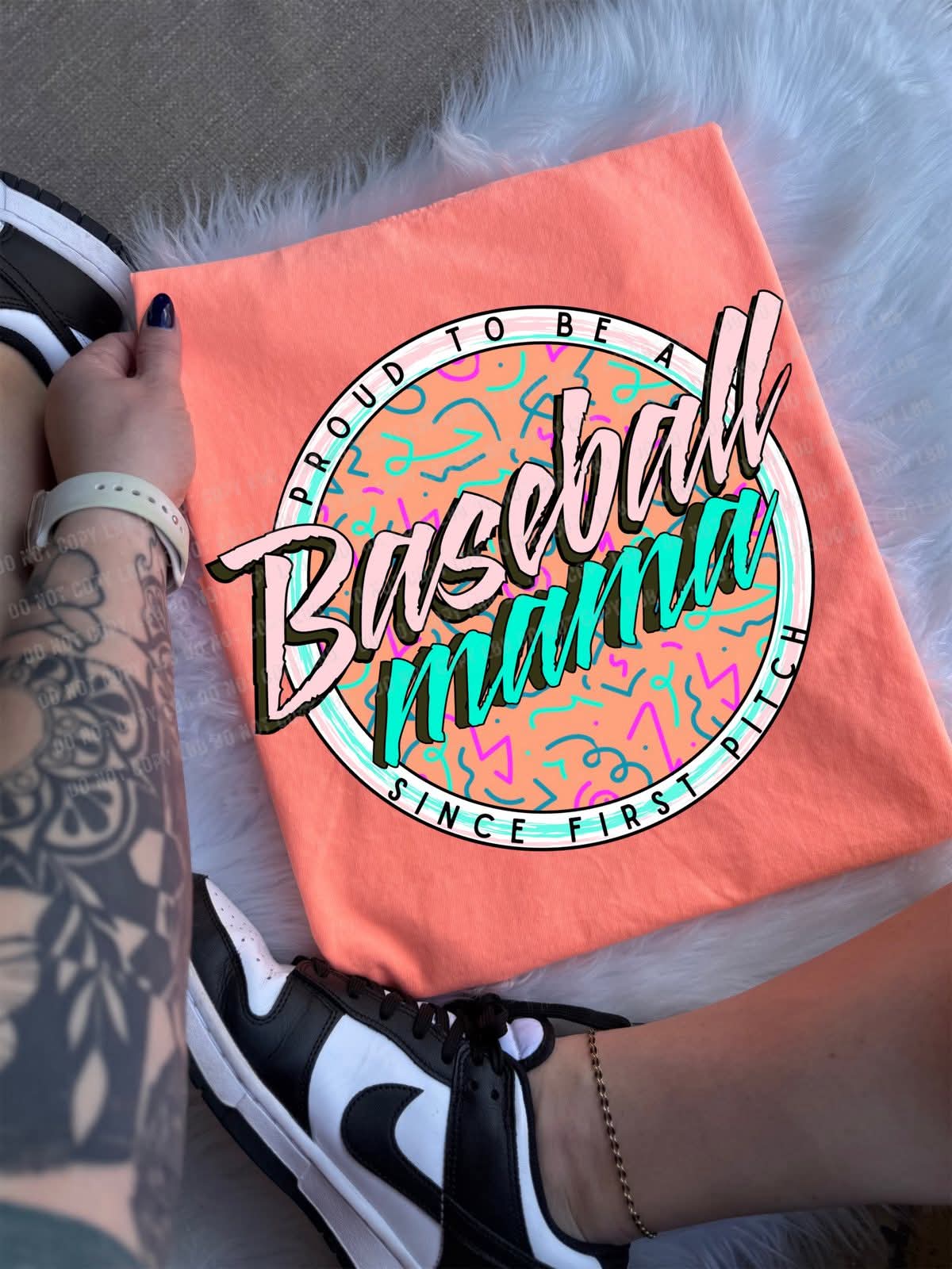 Retro baseball mama