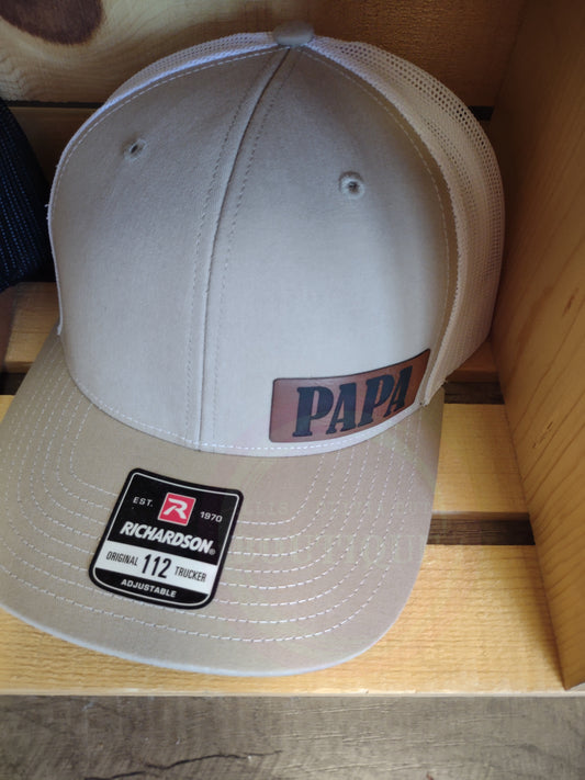 Papa hat (side patch)