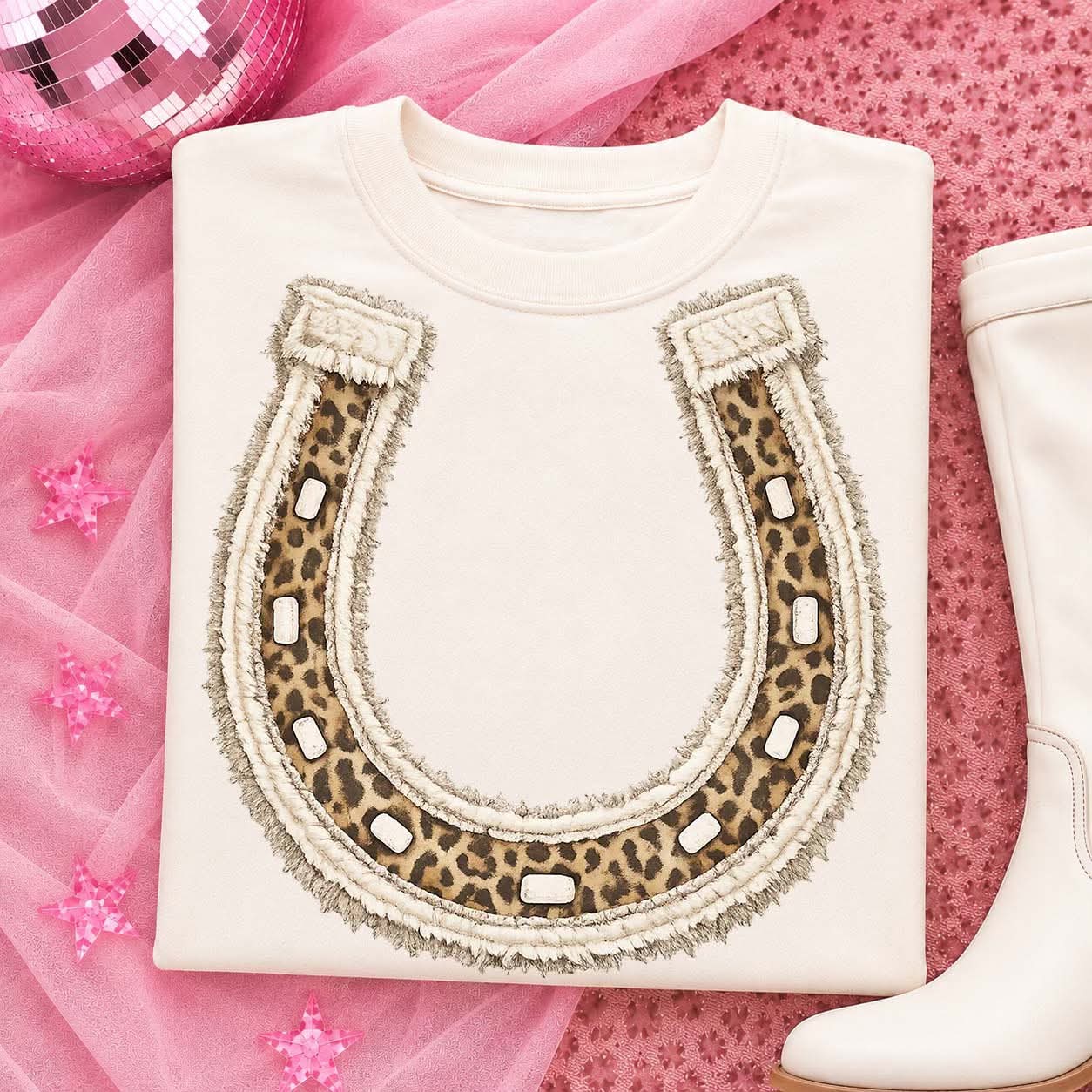 Glitter Horseshoe tee