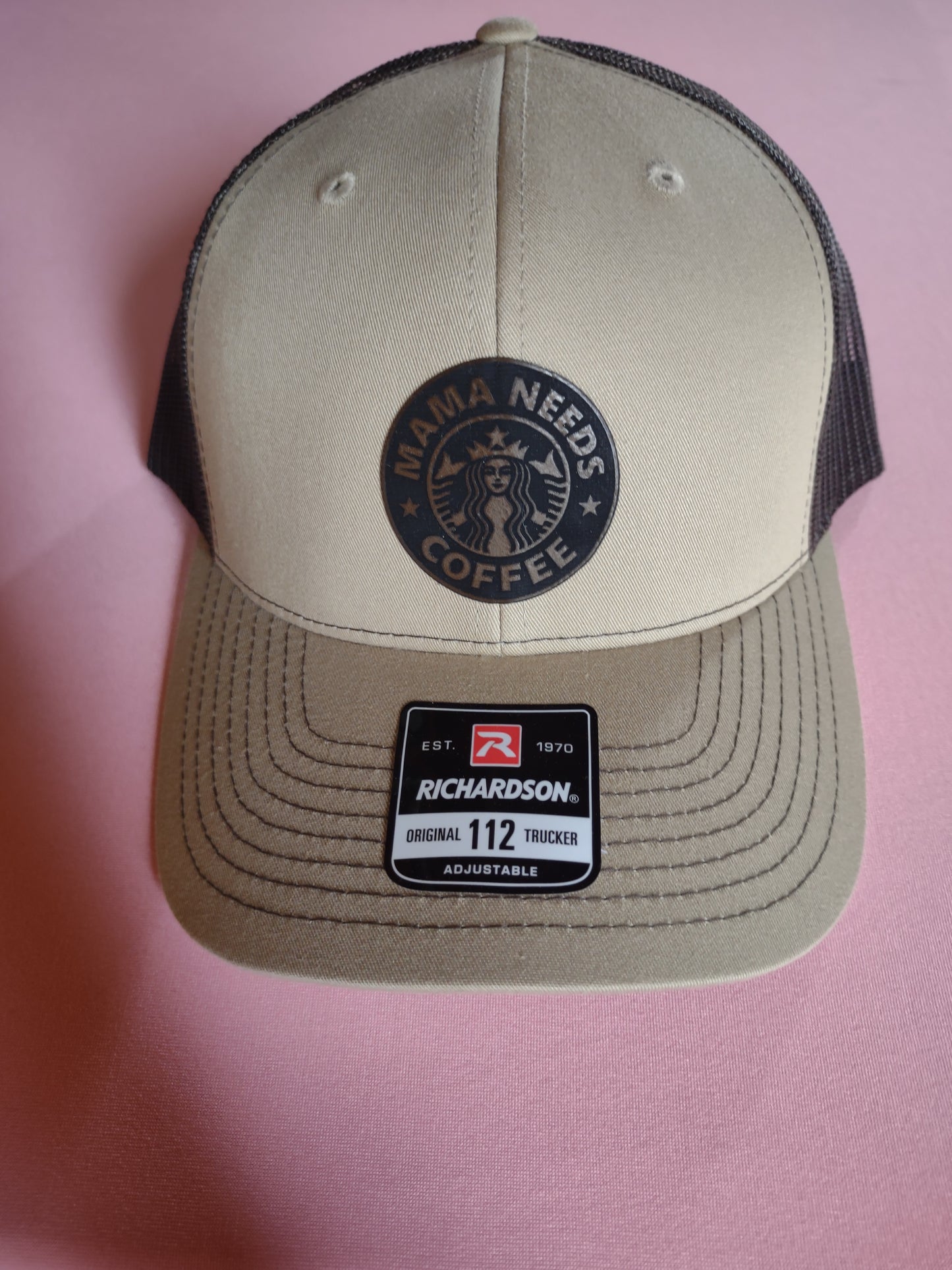 Mama needs coffee circle hat